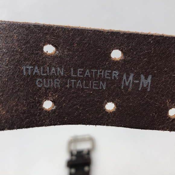 HIPWear Belt Brown Perferated Segmented Italian Leather Size Medium - Picture 4 of 17